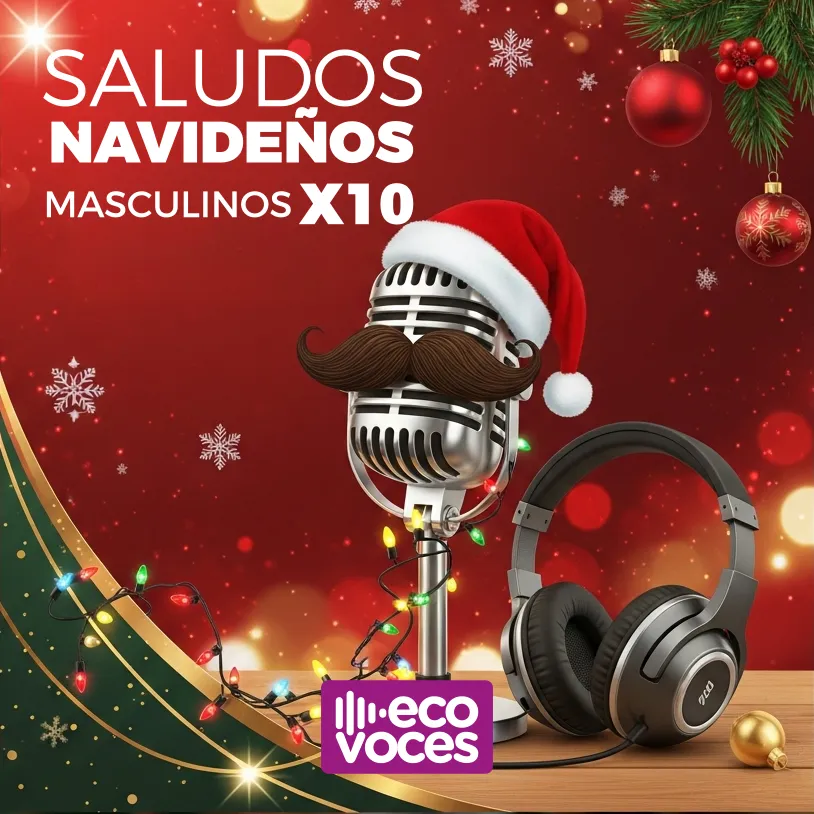 SALUDOS FIESTAS MASCULINOS X 10