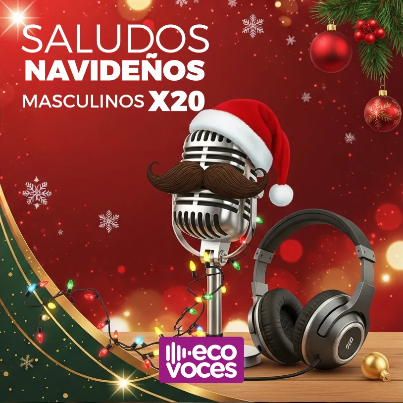 SALUDOS FIESTAS MASCULINOS X 20